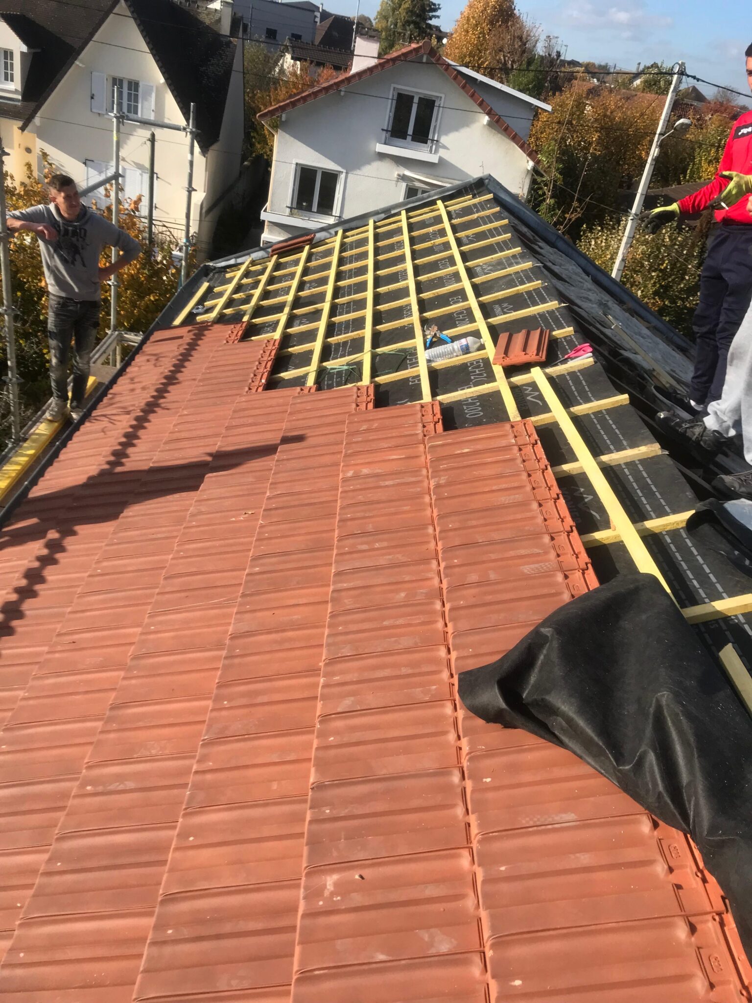 Rénovation de toiture en tuiles